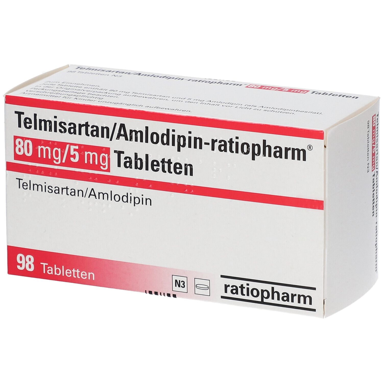 Telmisartan/Amlodipin-ratiopharm® 80 mg/5 mg
