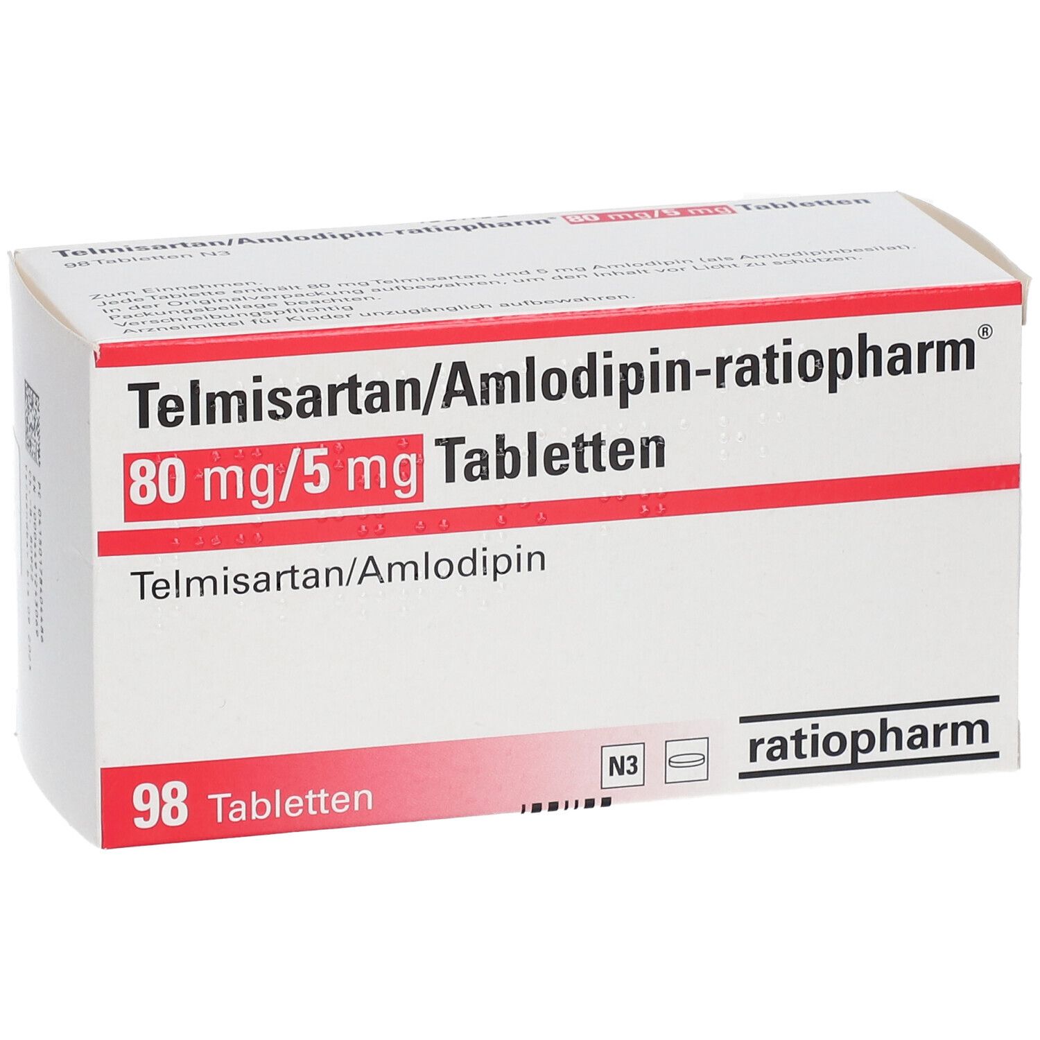 Telmisartan/Amlodipin-ratiopharm® 80 mg/5 mg