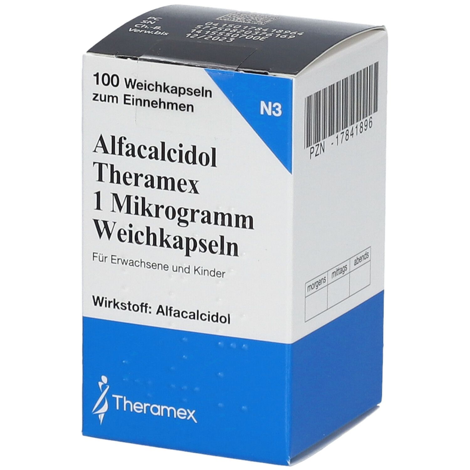 Alfacalcidol Theramex 1 Mikrogramm Weichkapseln