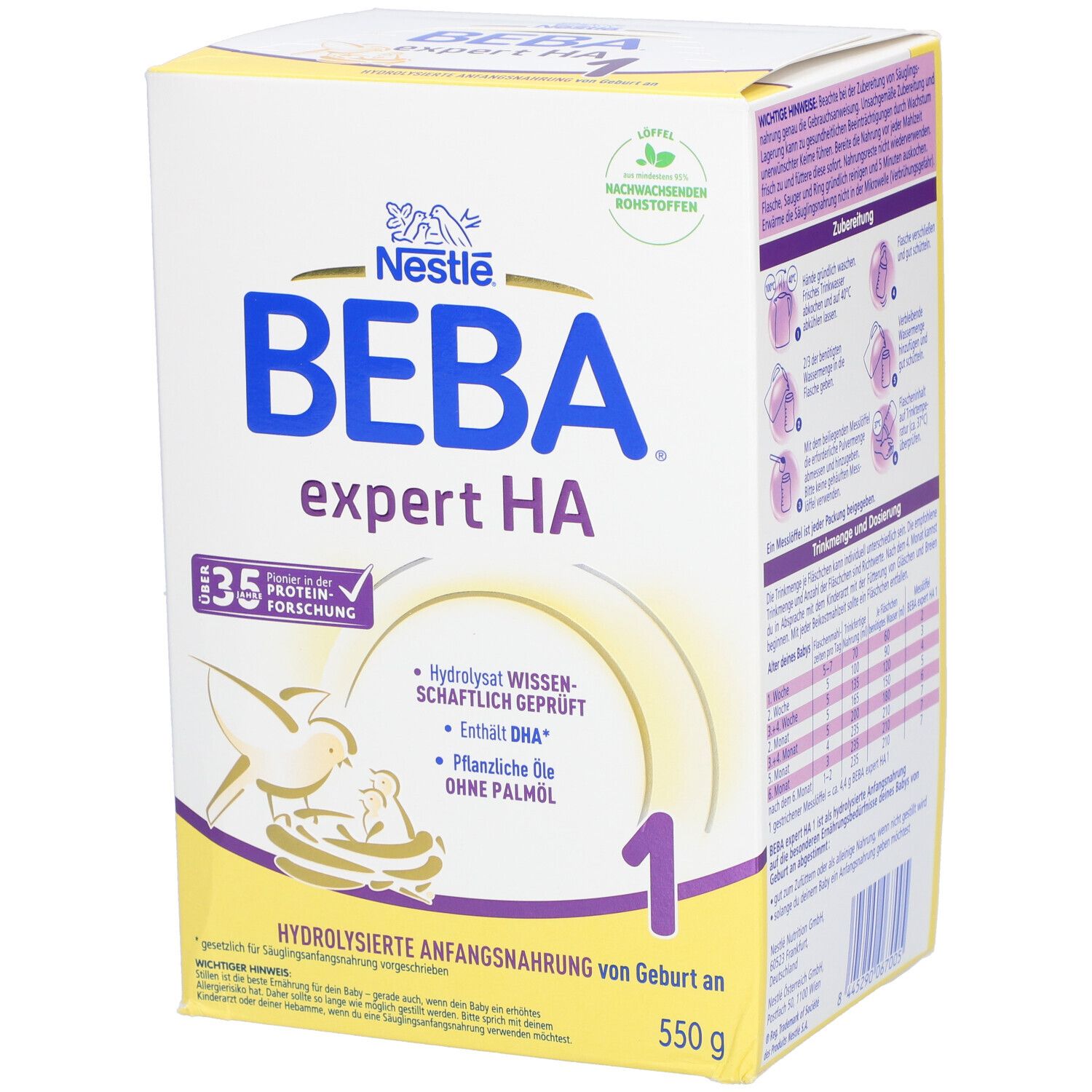 Nestlé Beba® Expert HA 1 Anfangsmilch von Geburt an