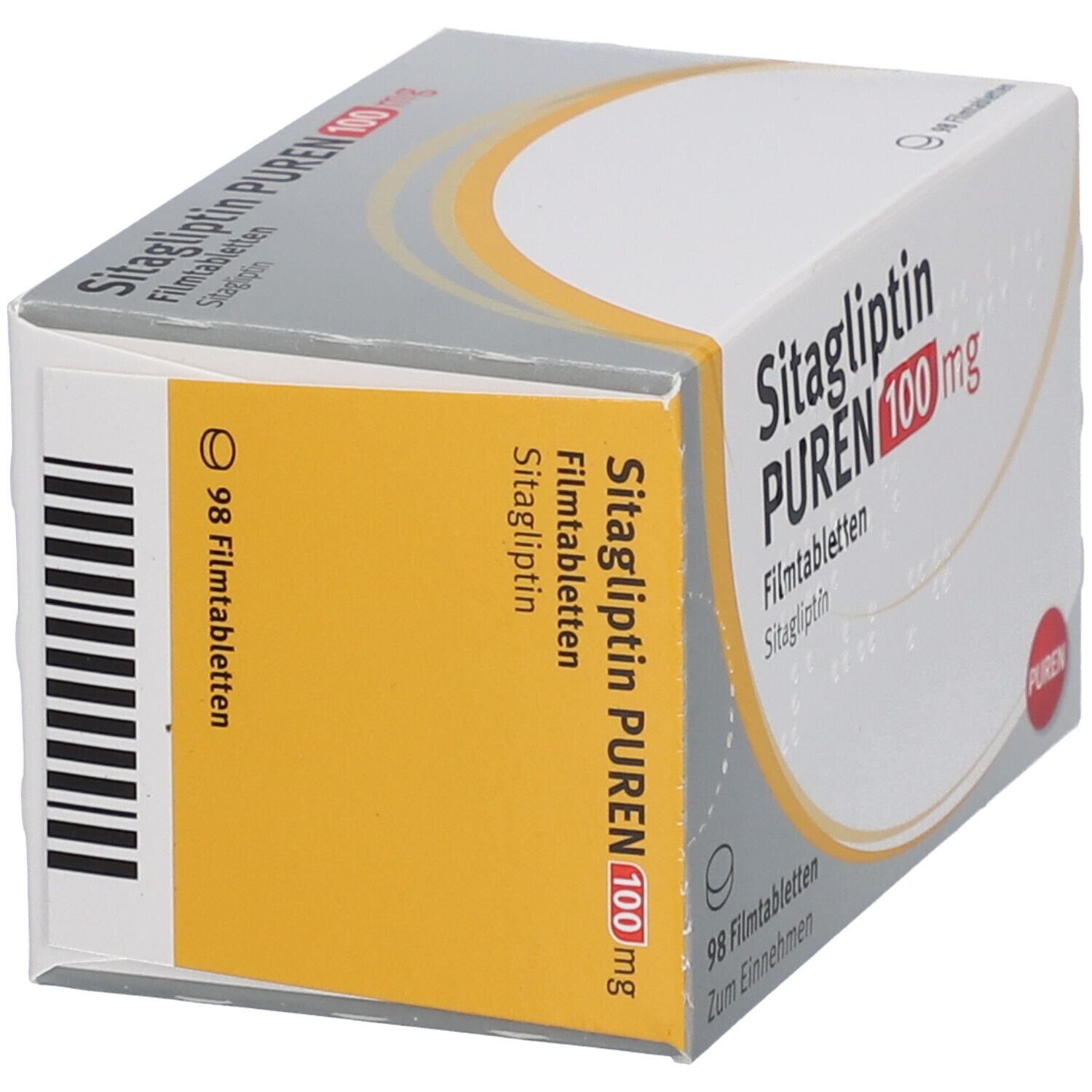 SITAGLIPTIN PUREN 100 mg Filmtabletten 98 St mit dem E-Rezept kaufen ...