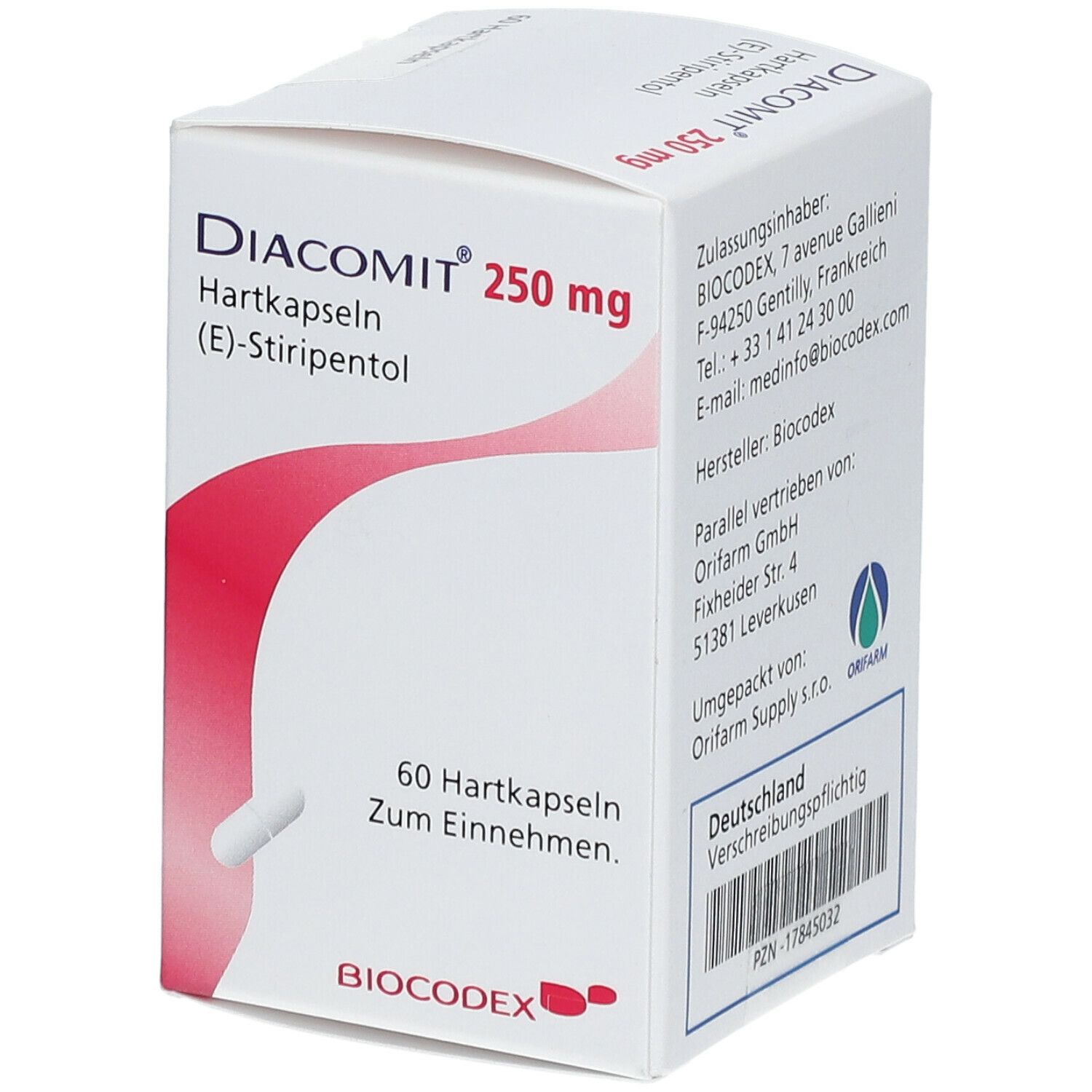DIACOMIT 250 mg Hartkapseln