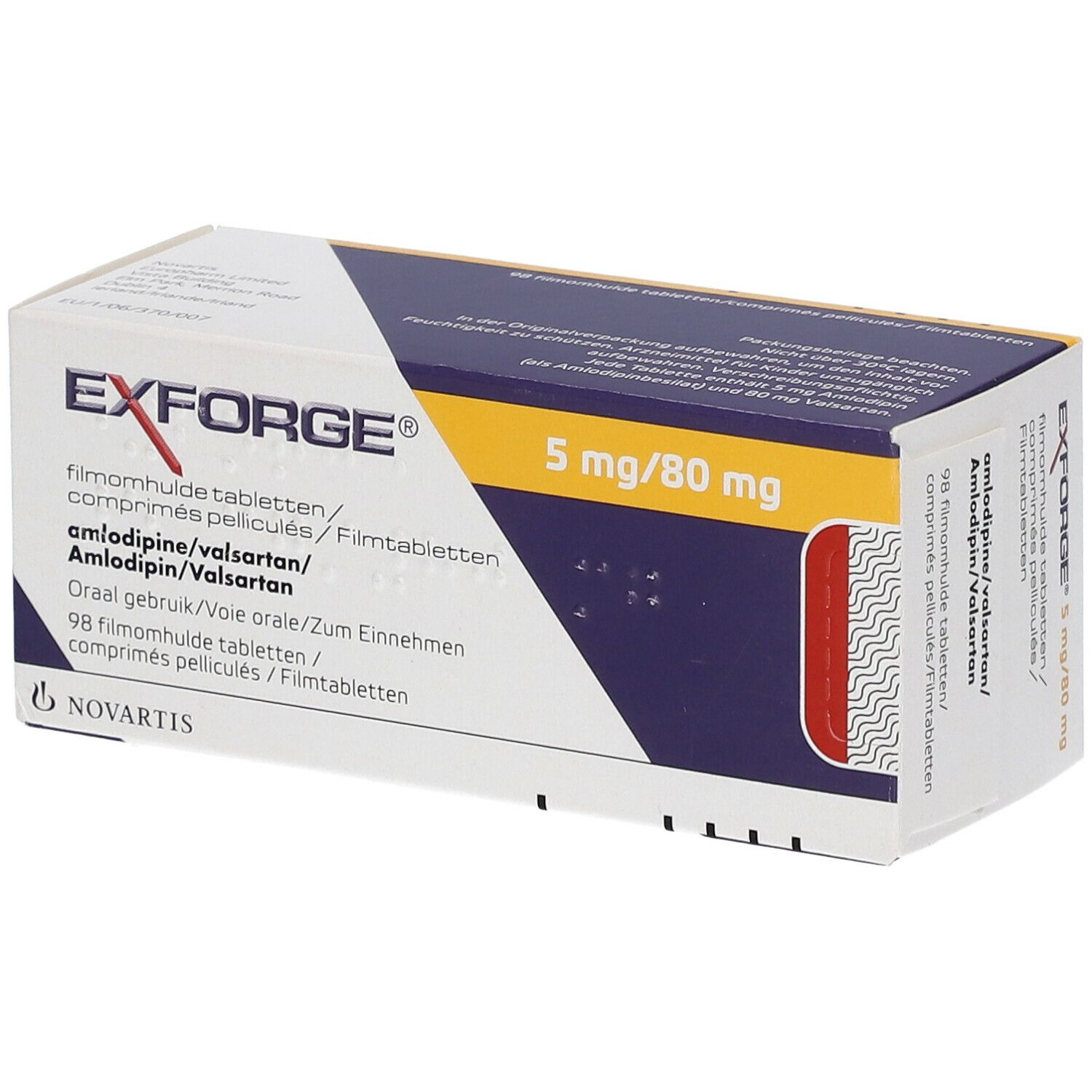 EXFORGE 5 mg/80 mg Filmtabletten