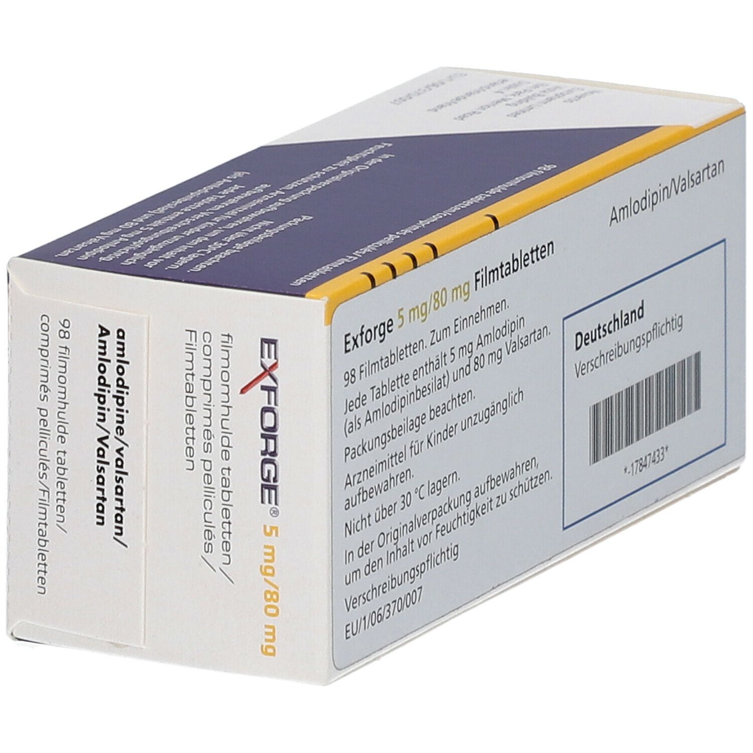 EXFORGE 5 mg/80 mg Filmtabletten