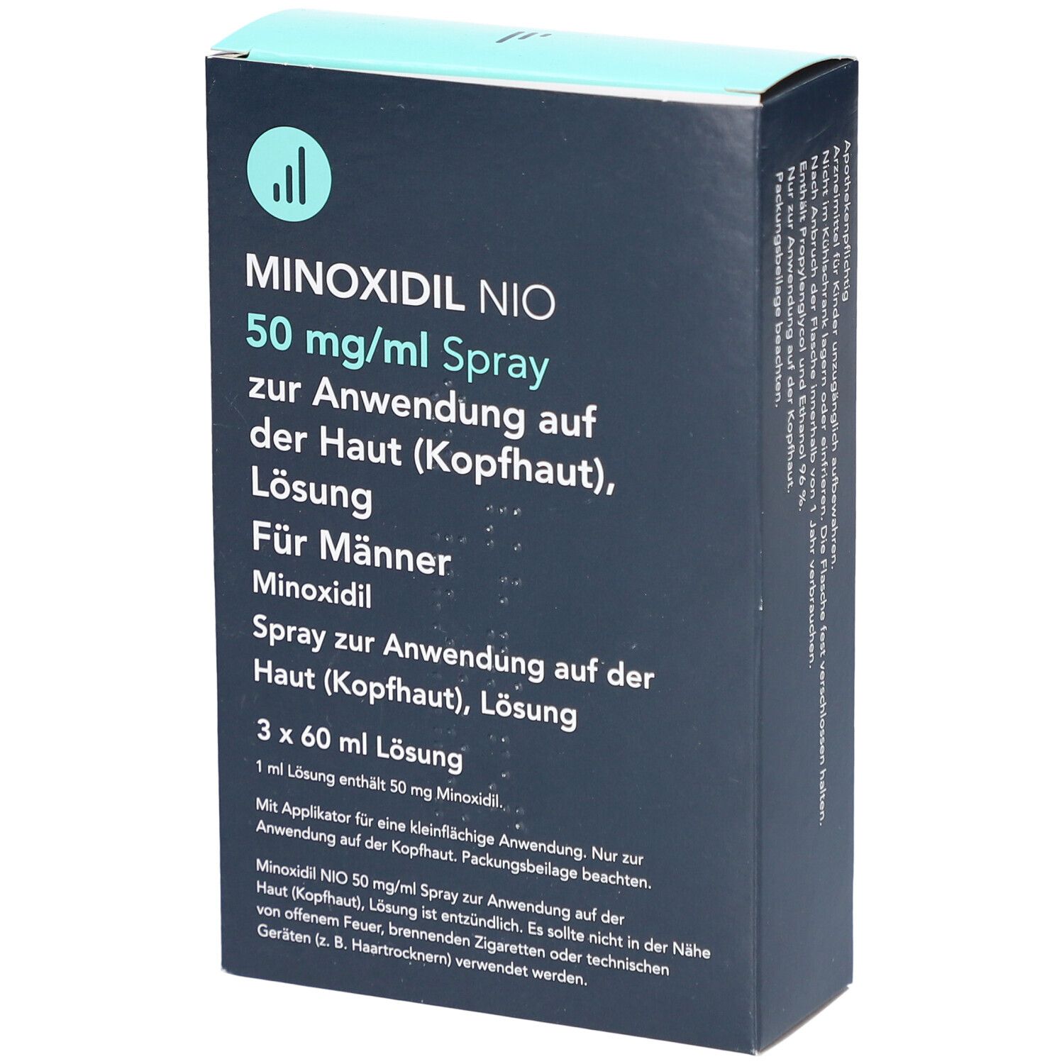 Minoxidil NIO® 50mg/ml Spray zur Anwendung auf der Kopfhaut