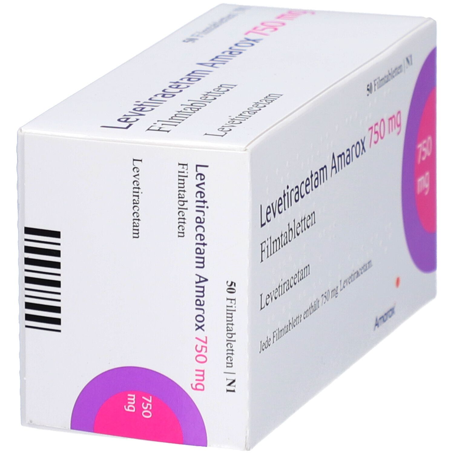 Levetiracetam Amarox 750 mg Filmtabletten 50 St