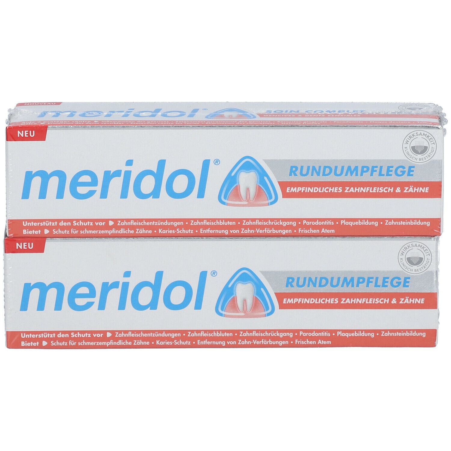 meridol für APOTHEKE - 2x75 ml Zähne Zahnfleisch SHOP Rundumpflege & empfindliches Zahnpasta