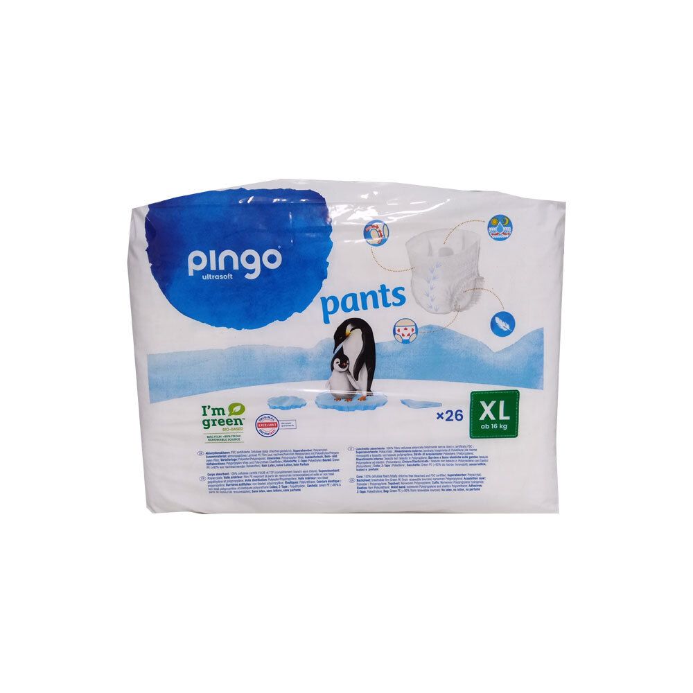 BIO Windeln Pants XL 15-30 kg Pinguin Pingo 26 St