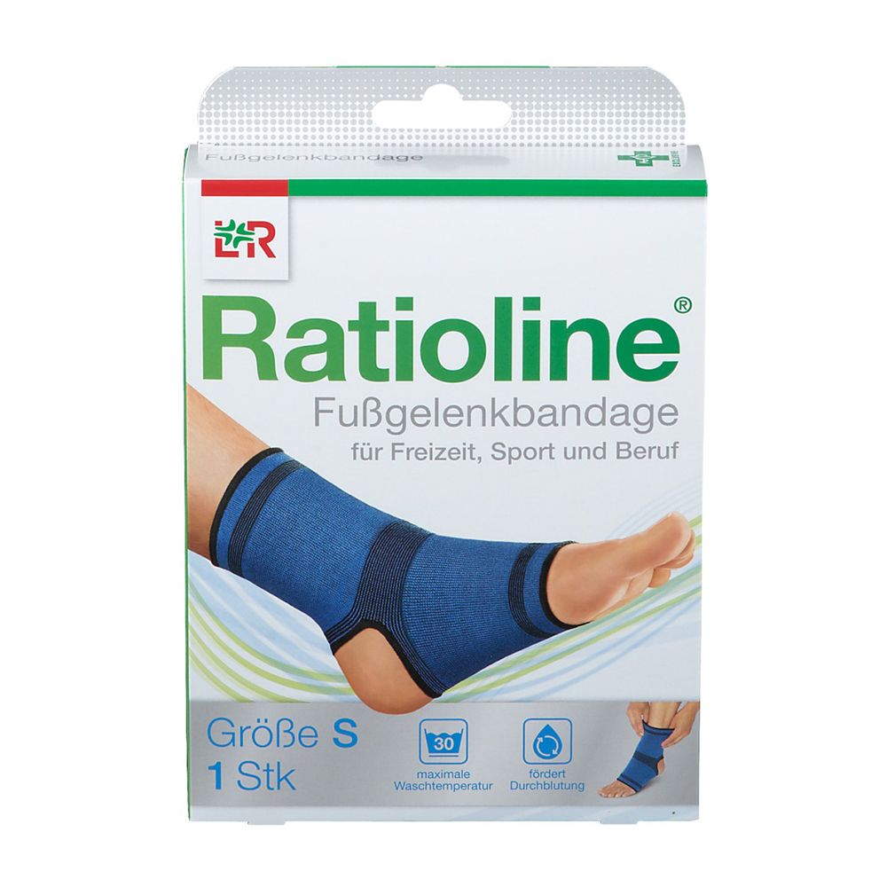 Ratioline Fußgelenkbandage Gr.S 1 St Bandage(s)