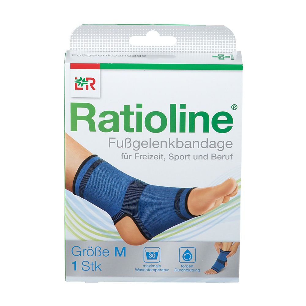 Ratioline Fußgelenkbandage Gr.M 1 St Bandage(s)