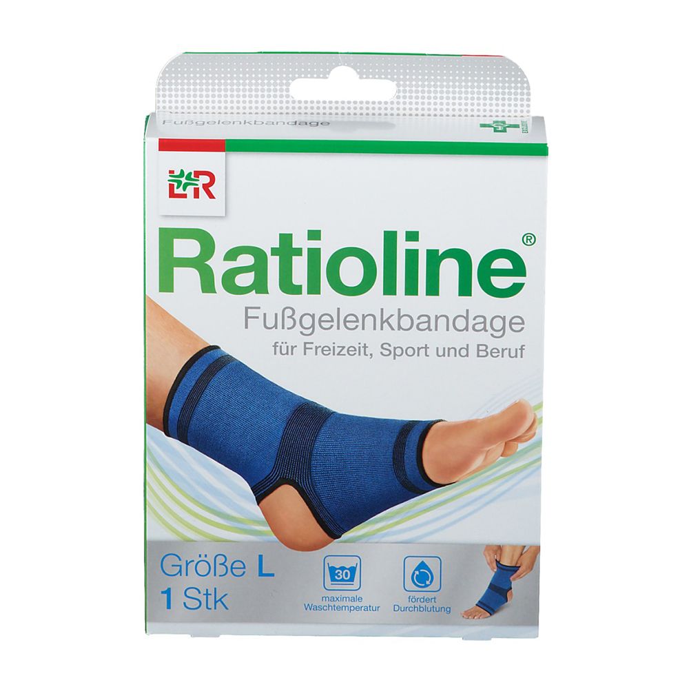 Ratioline Fußgelenkbandage Gr.L 1 St Bandage(s)