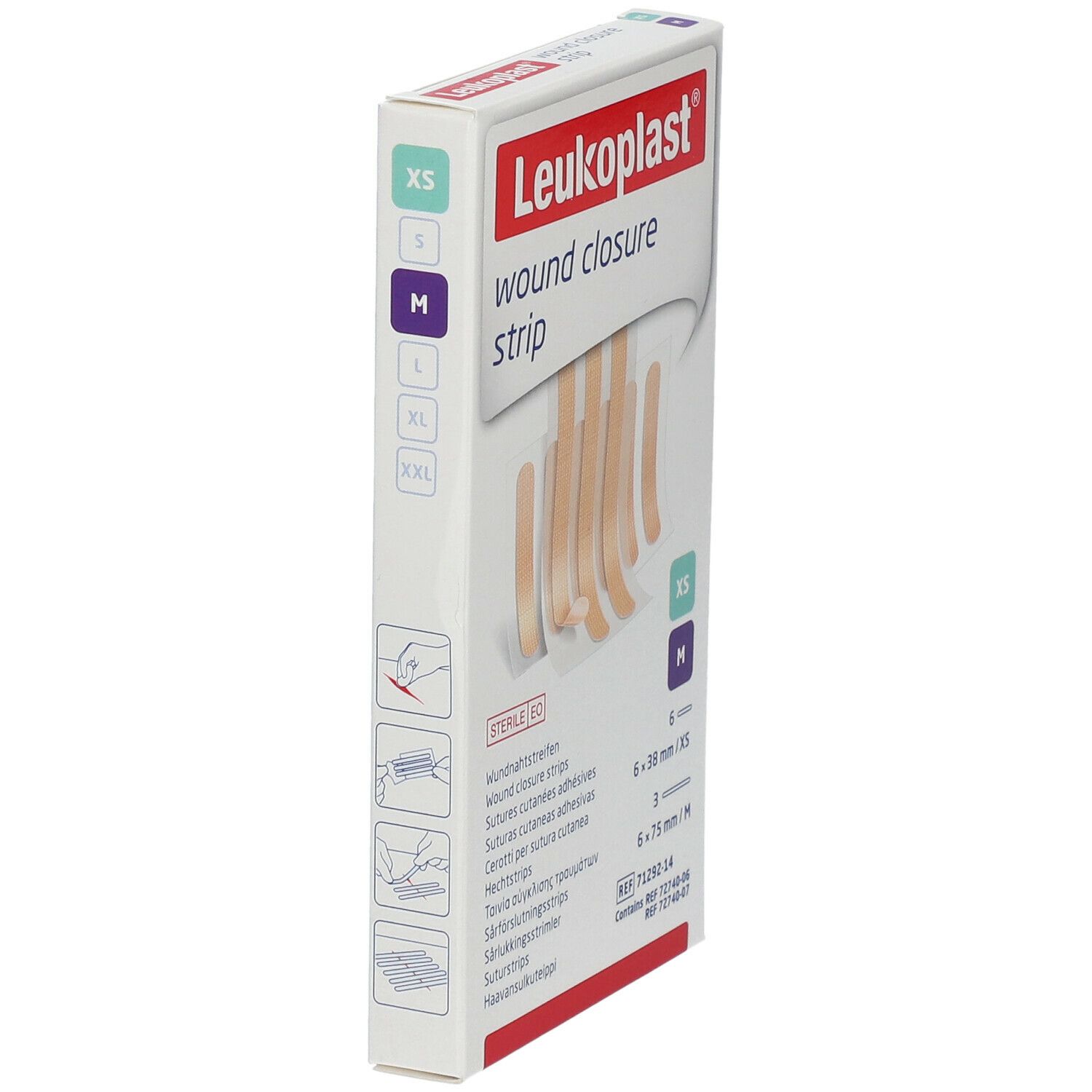 Leukoplast wound closure strip Mix beige