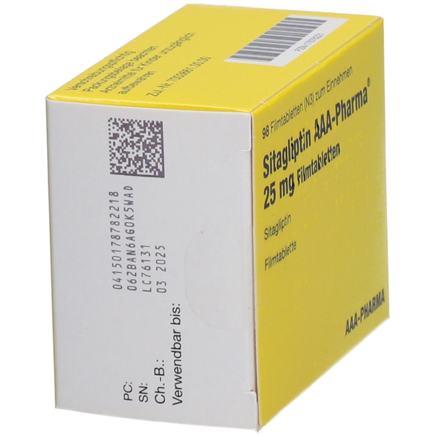 Sitagliptin AAA-Pharma 100 mg Filmtabletten 28 St