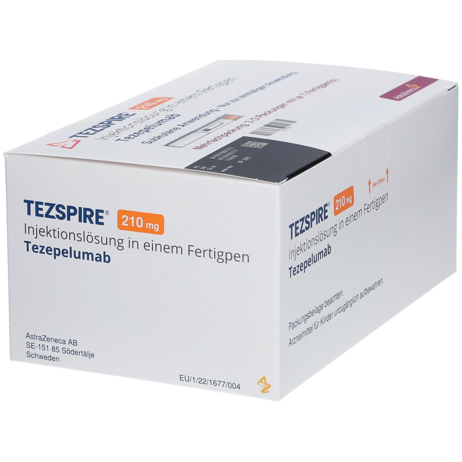 Tezspire 210 mg Injektionslösung i.e.Fertigpen 3 St in einem Fertigpen ...