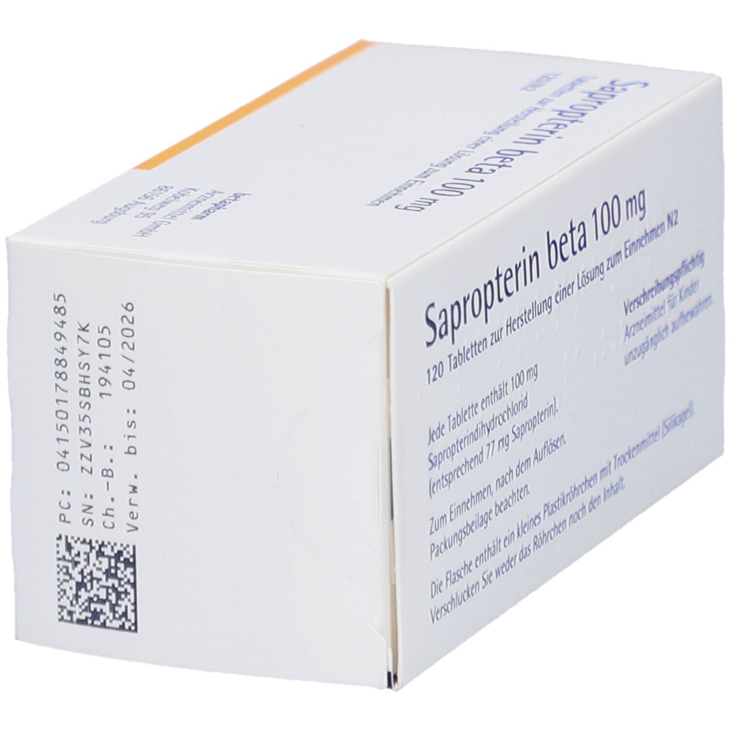 SAPROPTERIN beta 100 mg Tabl.z.Her.e.Lsg.z.Einn.