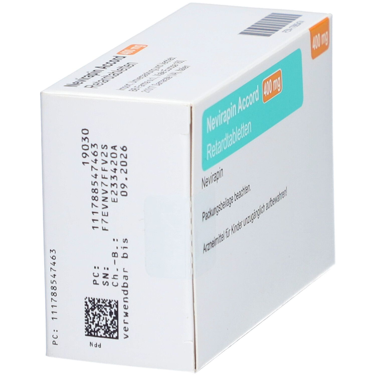 Nevirapin Accord 400 mg Retardtabletten 90 St Retard-Tabletten