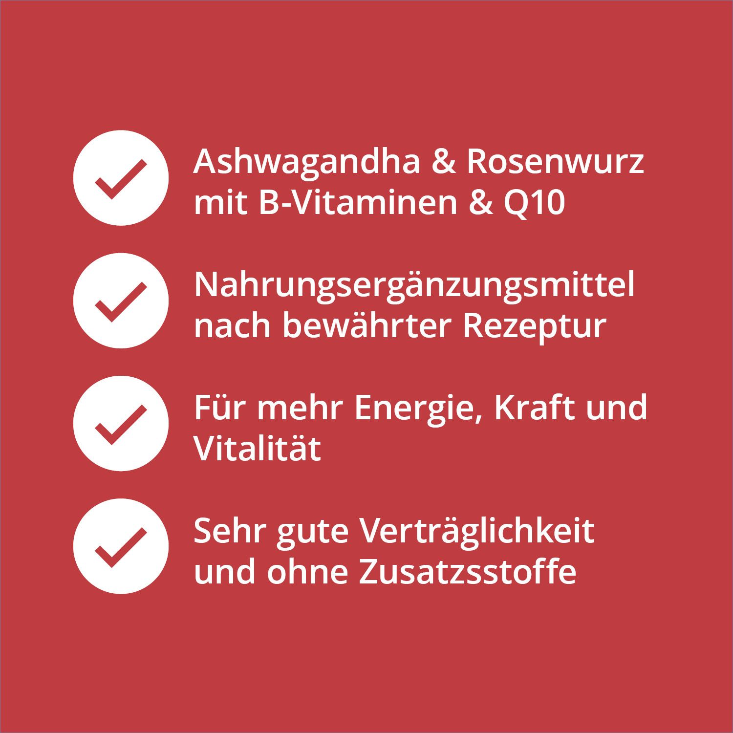 Casida® Ashwagandha Rhodiola Q10 Pflanzenkraft