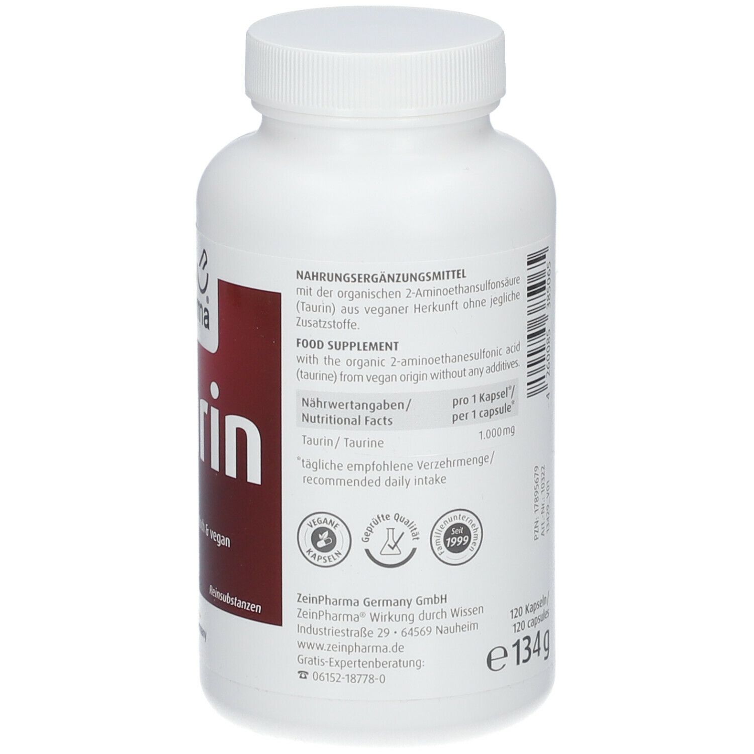 ZeinPharma®Taurin 1000 mg
