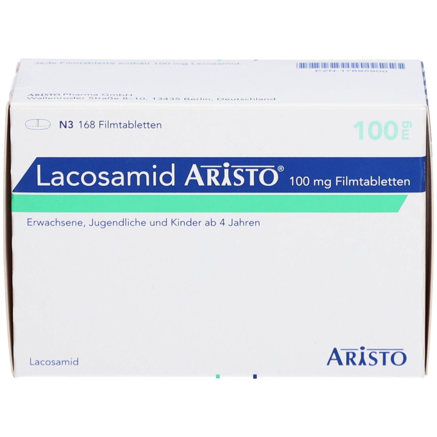 LACOSAMID Aristo 100 mg Filmtabletten