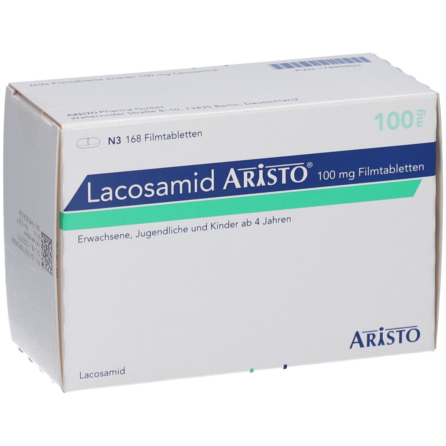 LACOSAMID Aristo 100 mg Filmtabletten