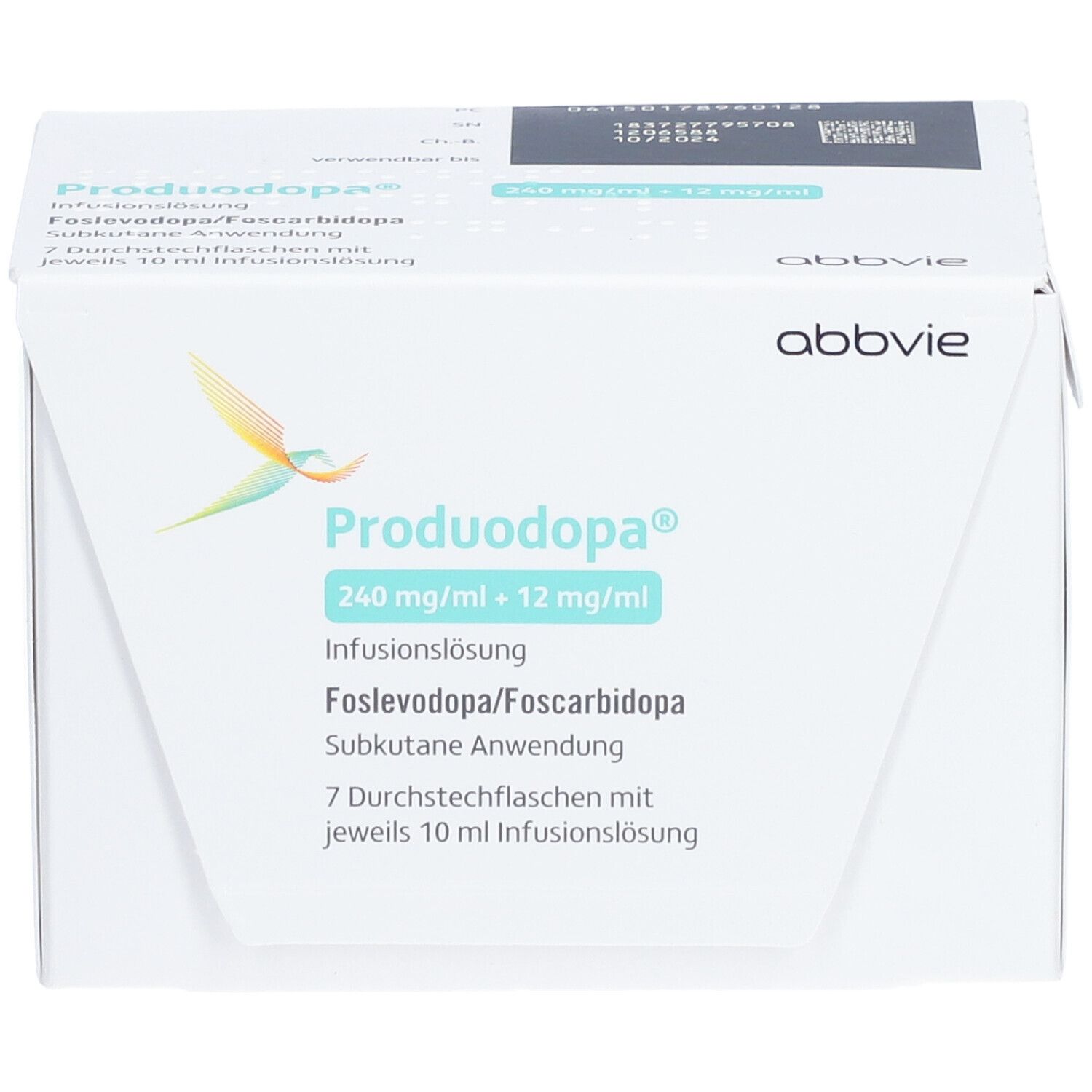 PRODUODOPA 240 mg/ml + 12 mg/ml Infusionslösung