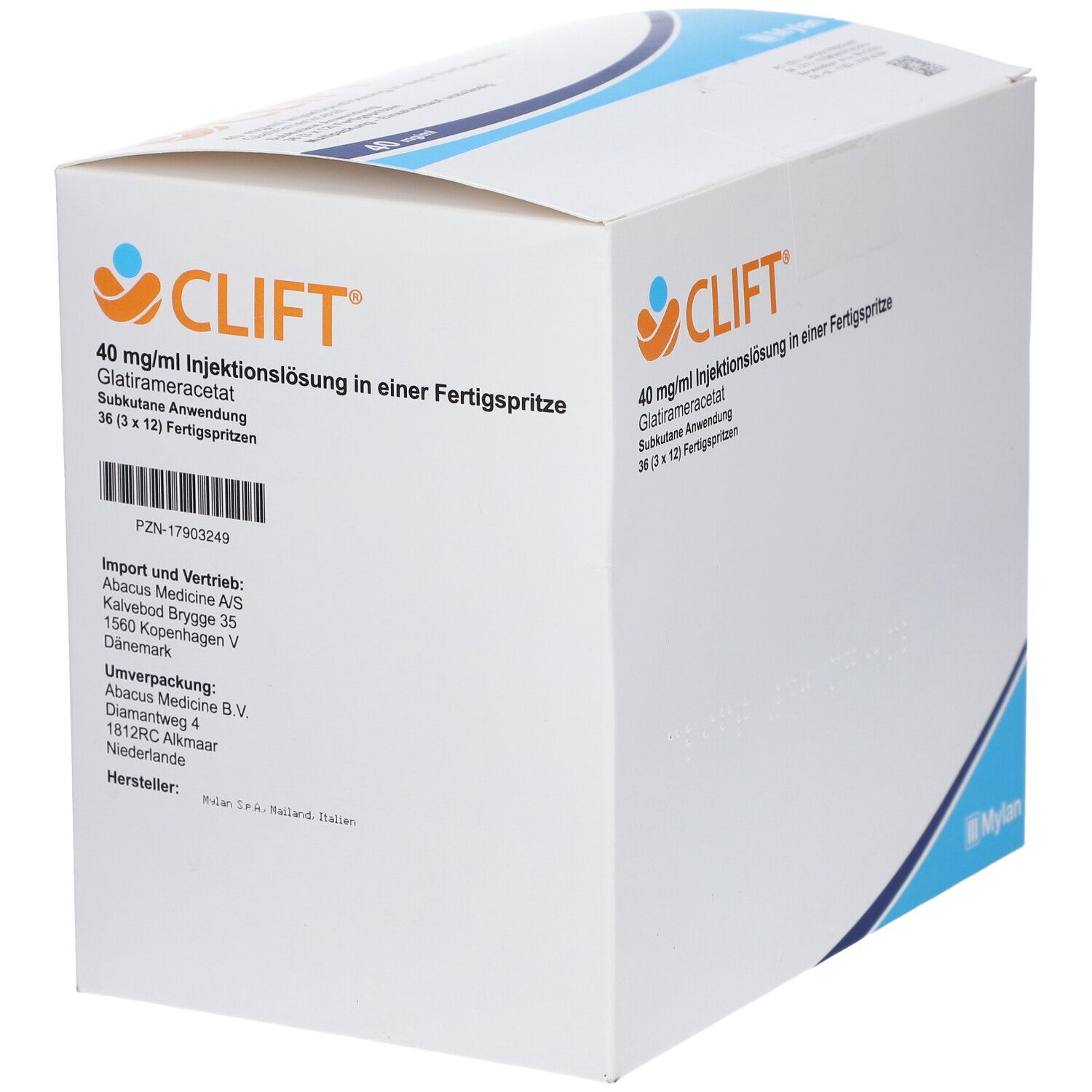 Clift 40 mg/ml Injektionslösung i.e.Fertigspritze 36 St