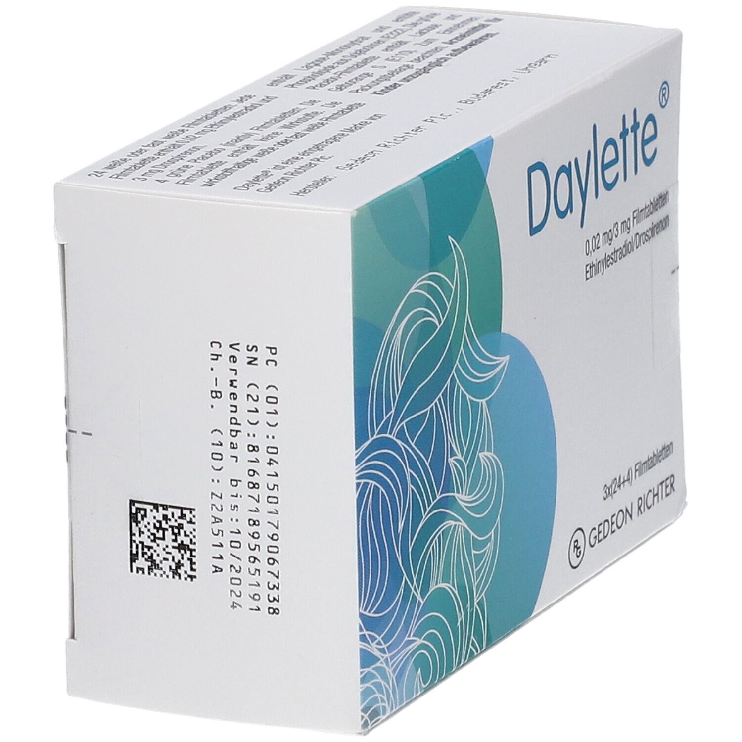 Daylette 0,02 mg/3 mg Filmtabletten 3x28 St