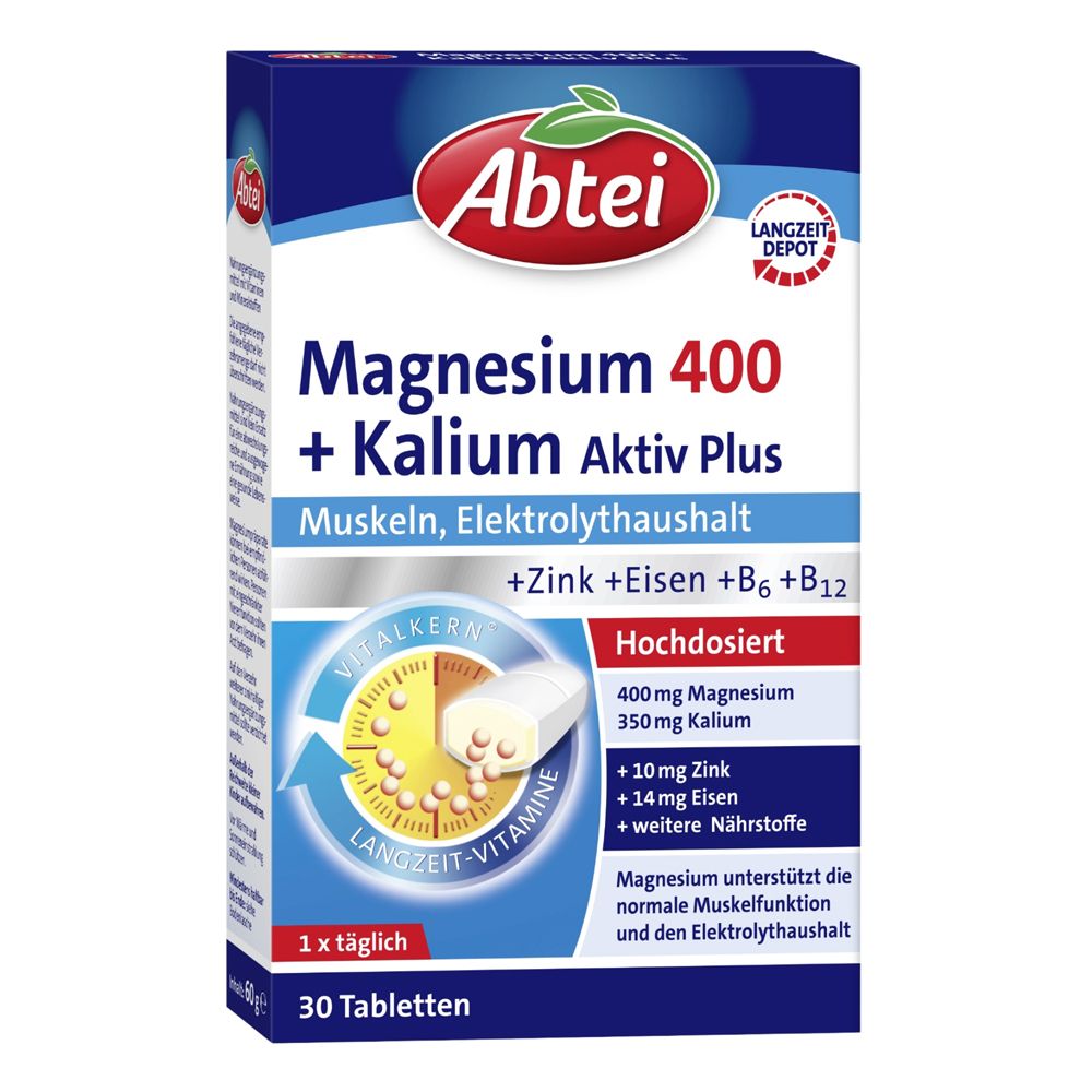 Abtei Magnesium 400 + Kalium Aktiv Plus