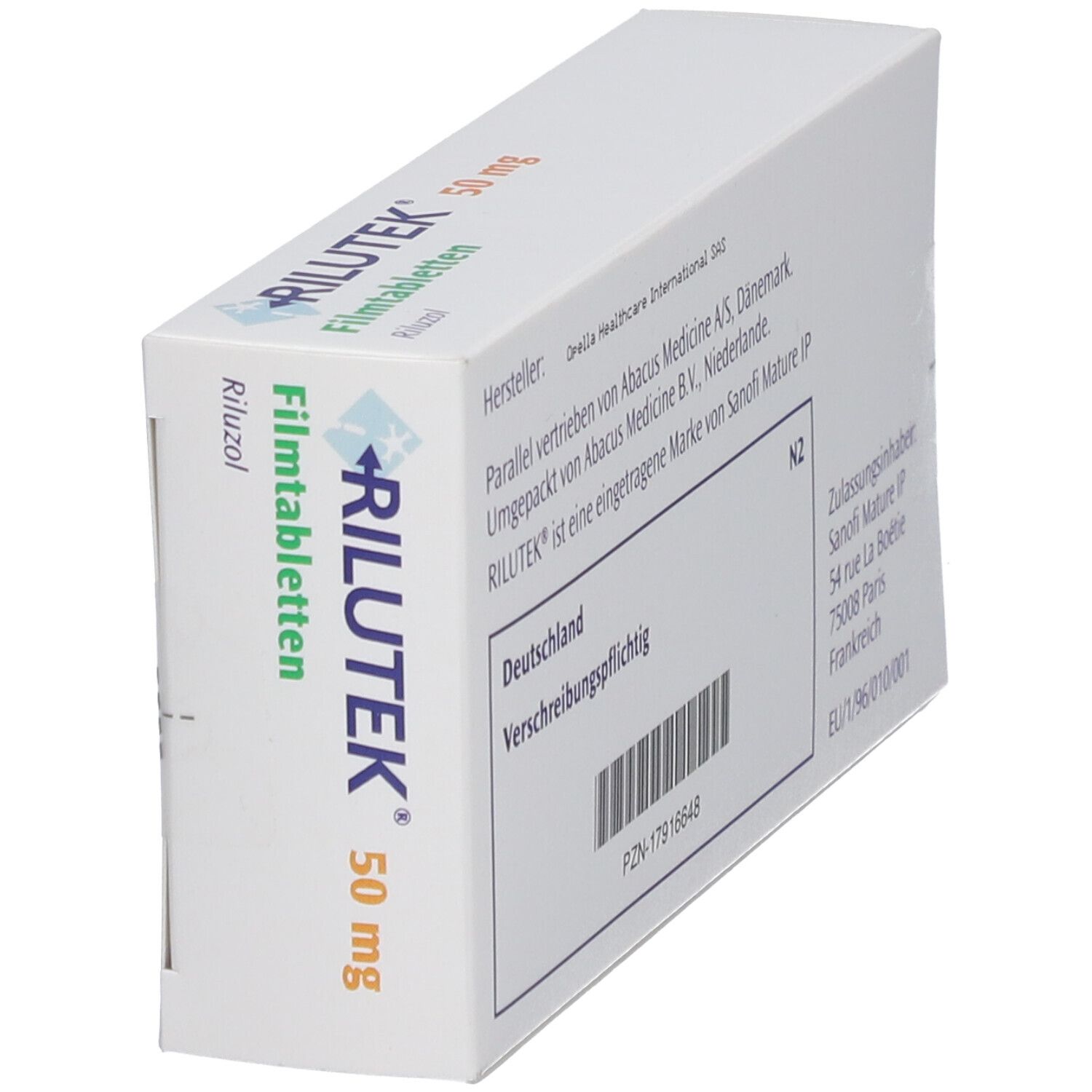 RILUTEK 50 mg Filmtabletten