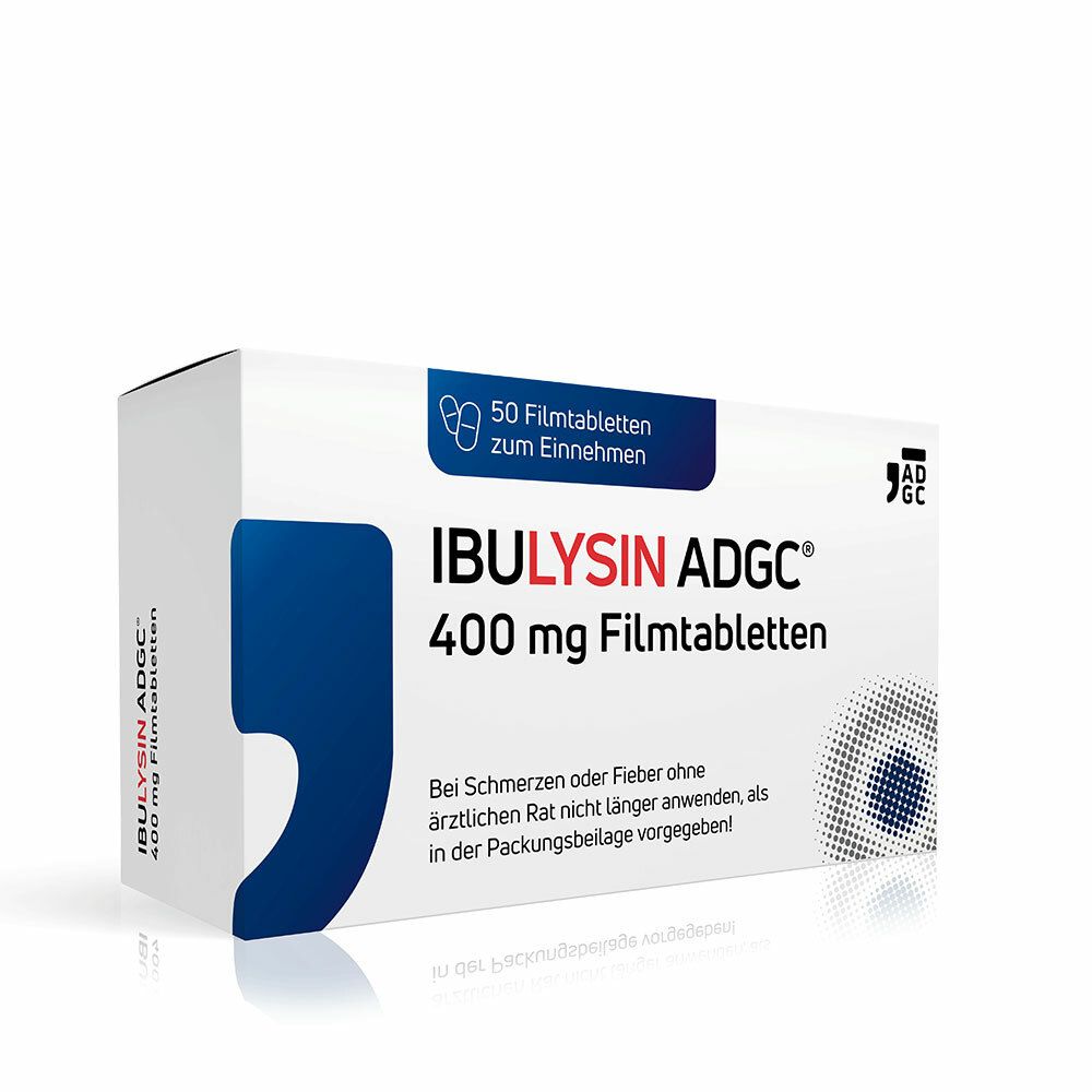 Ibulysin Adgc® 400mg bei Kopfschmerzen, Migräneschmerzen und Zahnschmerzen