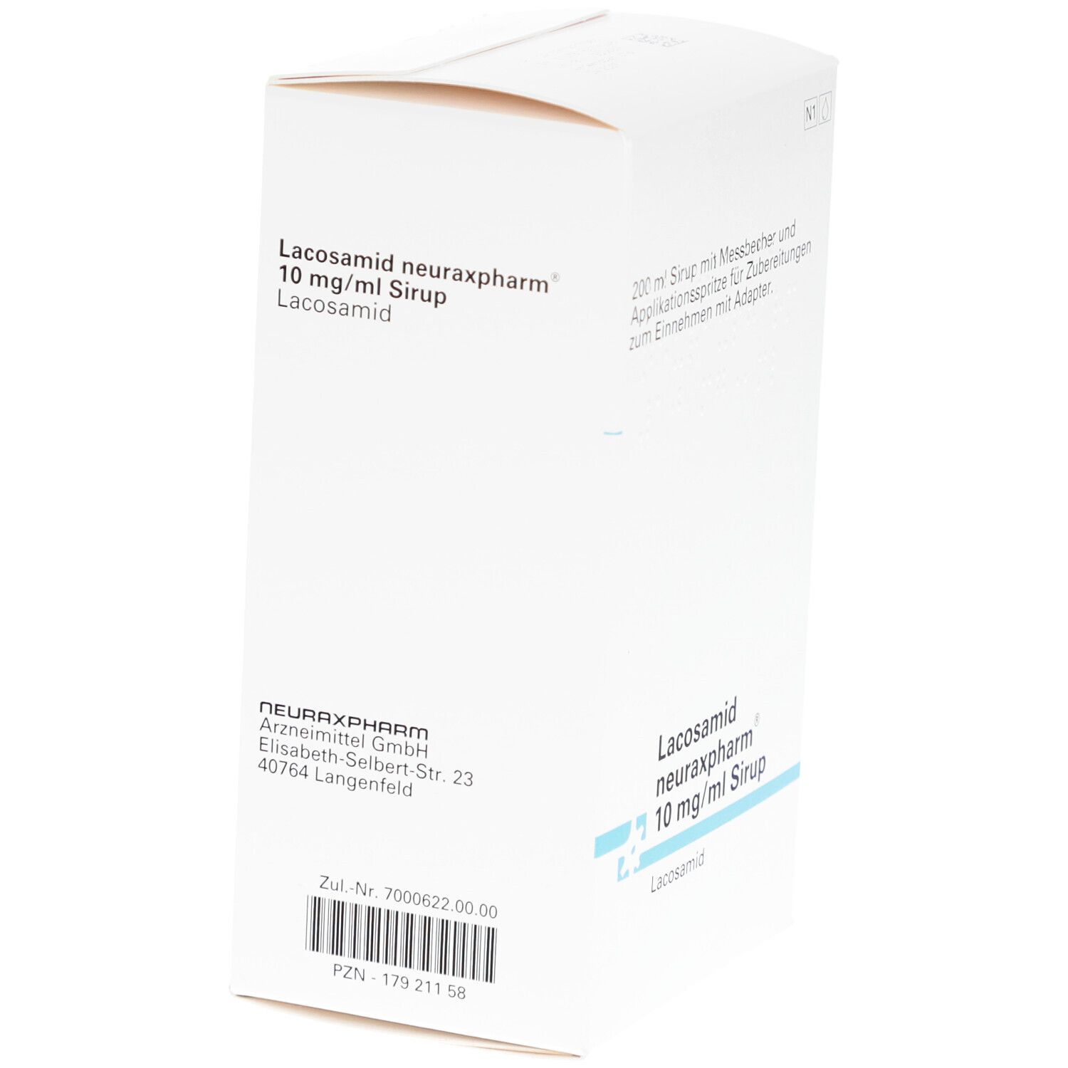 Lacosamid neuraxpharm 10 mg/ml Sirup 200 ml