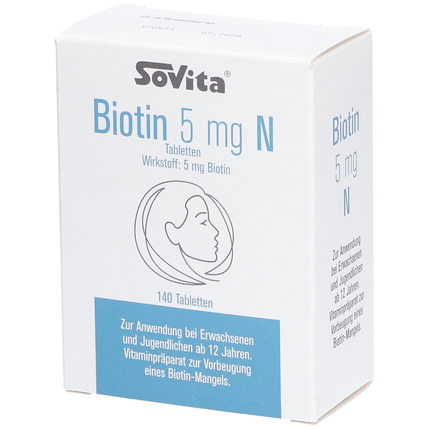 Sovita Biotin 5 mg N Tabletten 140 St