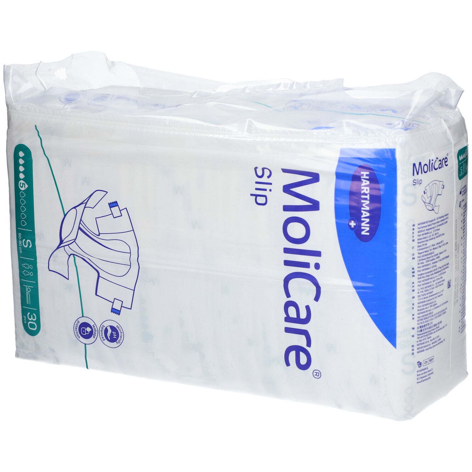 MoliCare Slip Extra Large – 3x30 Stück, Diskrete Inkontinenz-Einlagen Für Zuverlässigen Schutz