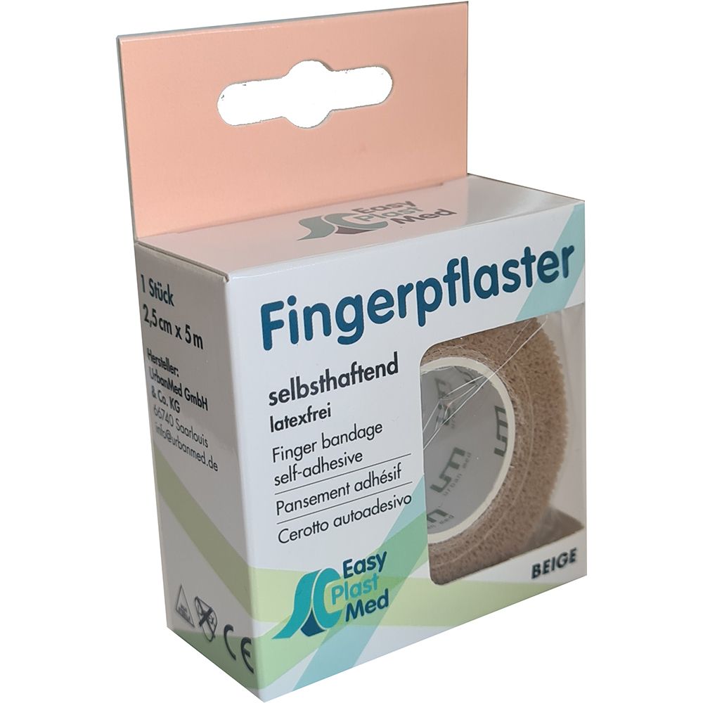UM Easyplast Fingerpfl.selbsth.2,5cmx5m beige 1 St Pflaster
