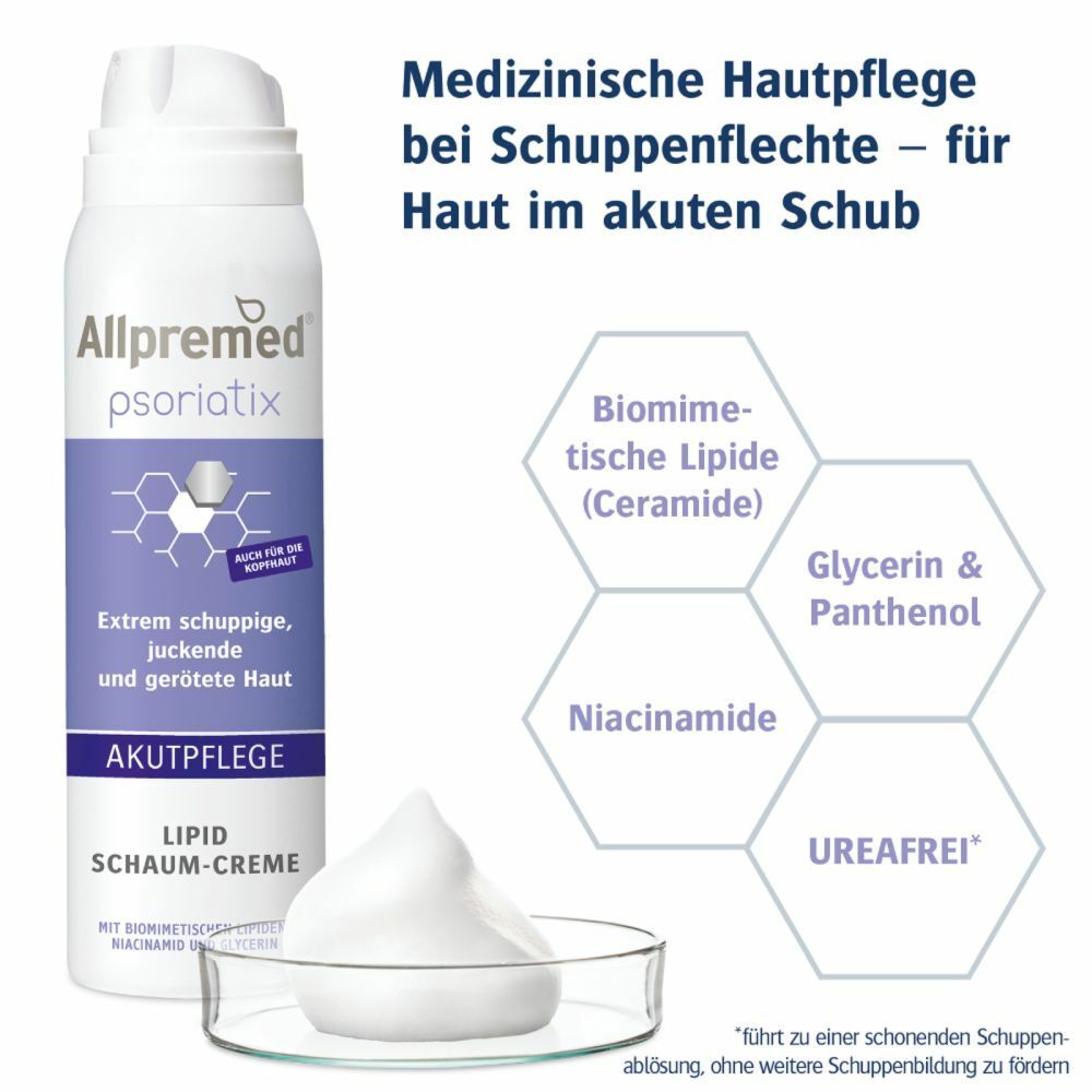 Allpremed® psoriatix Lipid Schaum-Creme AKUTPFLEGE 100 ml - SHOP