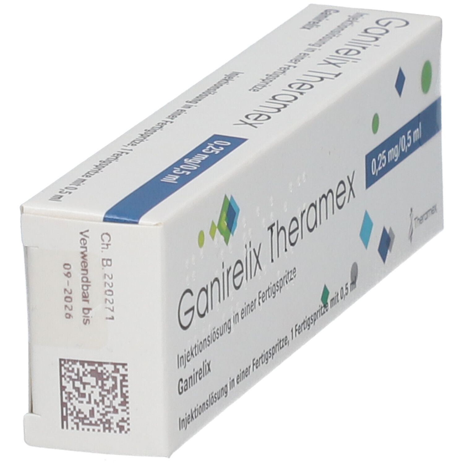 Ganirelix Theramex 0,25 mg/0,5 ml Inj.-Lsg.i.e.FS 1 St Infusionsemulsion