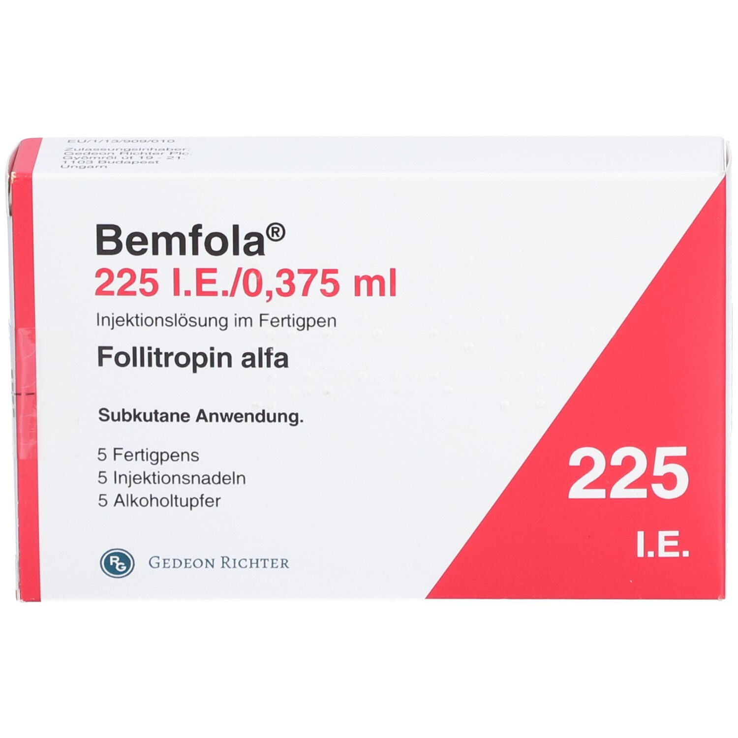 BEMFOLA 225 I.E./0,375 ml Inj.-Lsg.i.e.Fertigpen