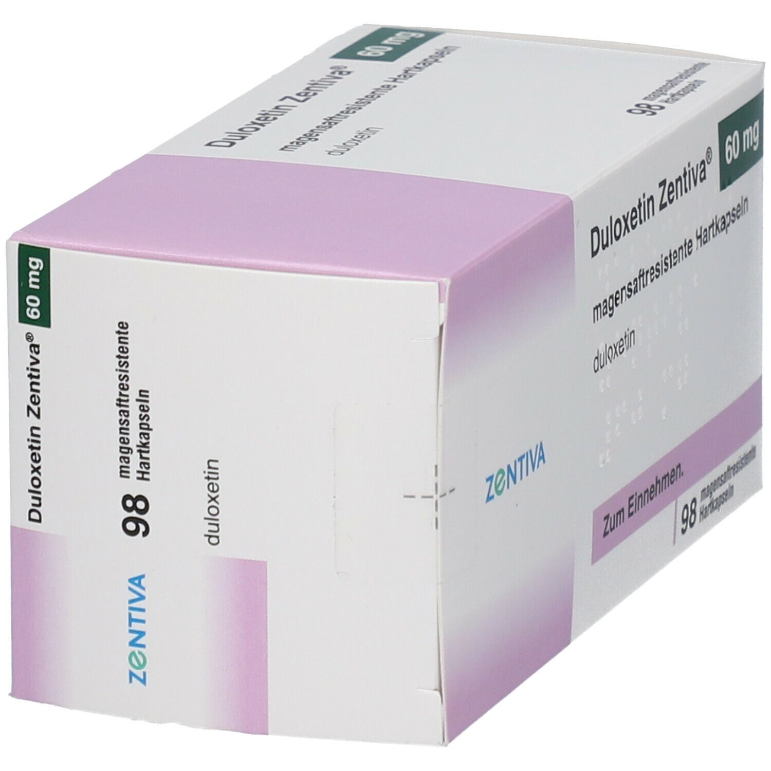 Duloxetin Zentiva 60 mg magensaftres.Hartkapseln 98 St Magensaftresistente Hartkapseln