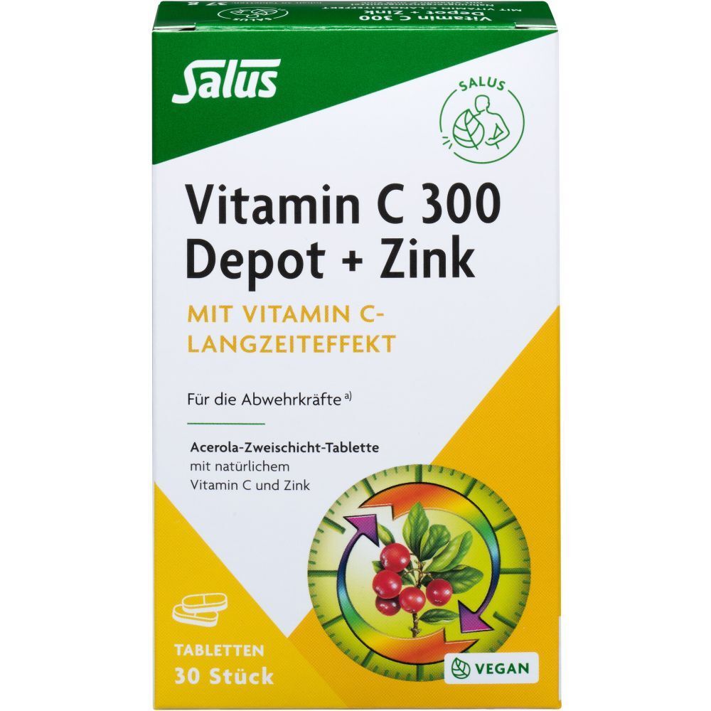 Vitamin C 300 Depot + Zink Salus Tabletten