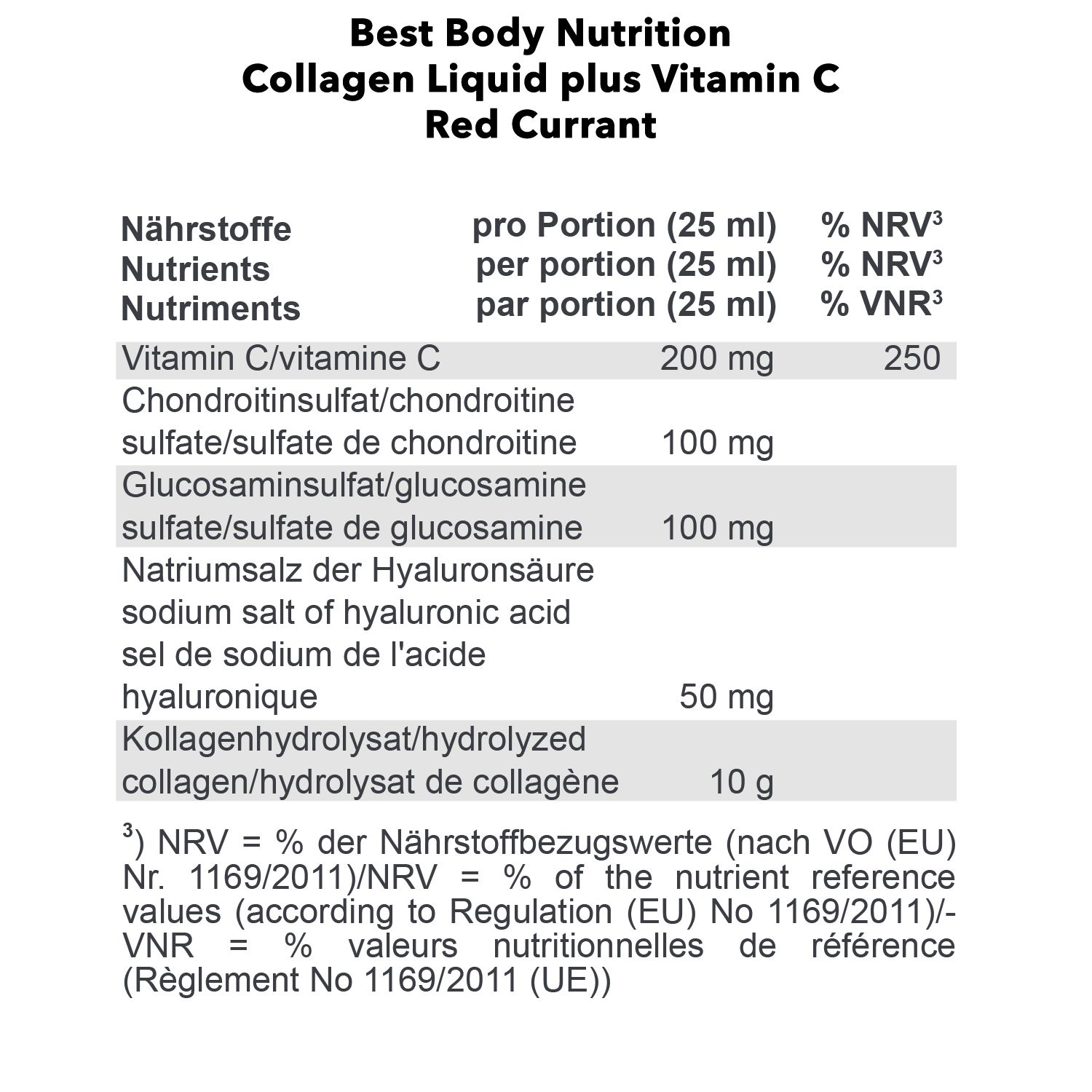 Best Body Nutrition collagen + vitamin C LIQUID