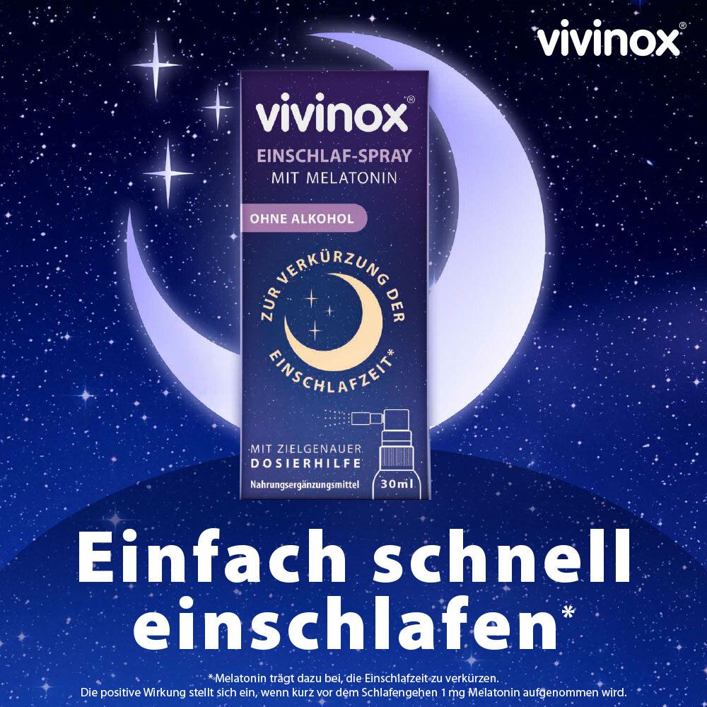 Vivinox Einschlaf-Spray mit Melatonin 30 ml Spray