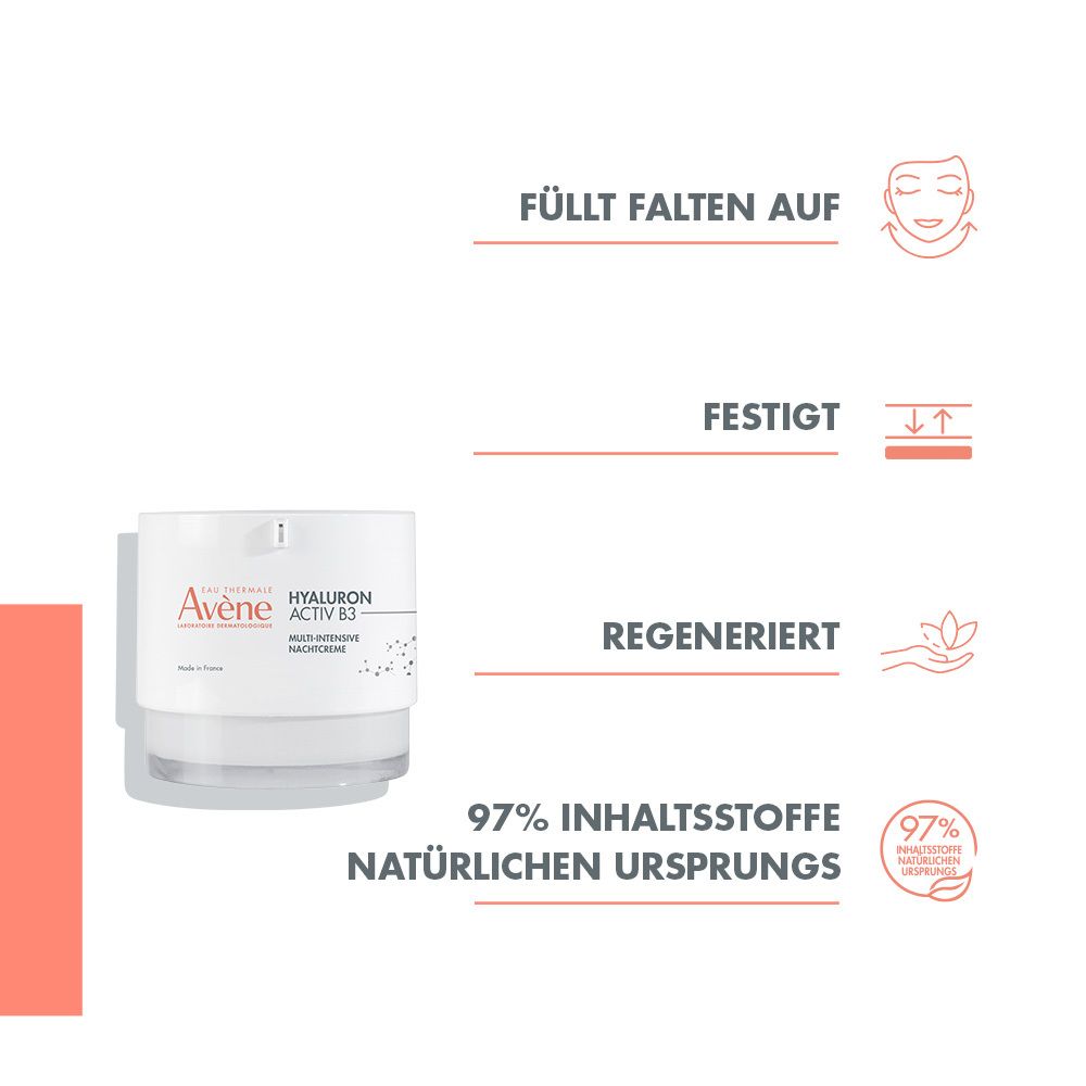 Avene Hyaluron Activ B3 Multi-Intensive Nachtcreme 40 ml Creme