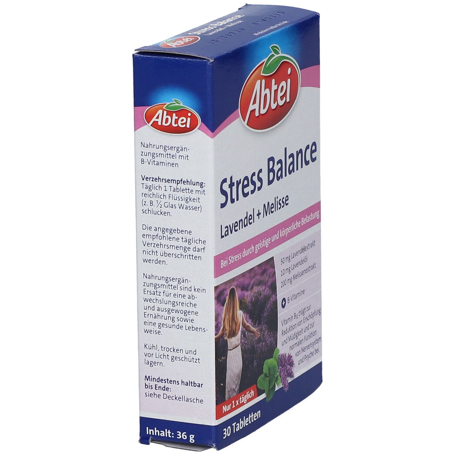 Abtei Stress Balance Lavendel+Melisse Tabletten TF 30 St