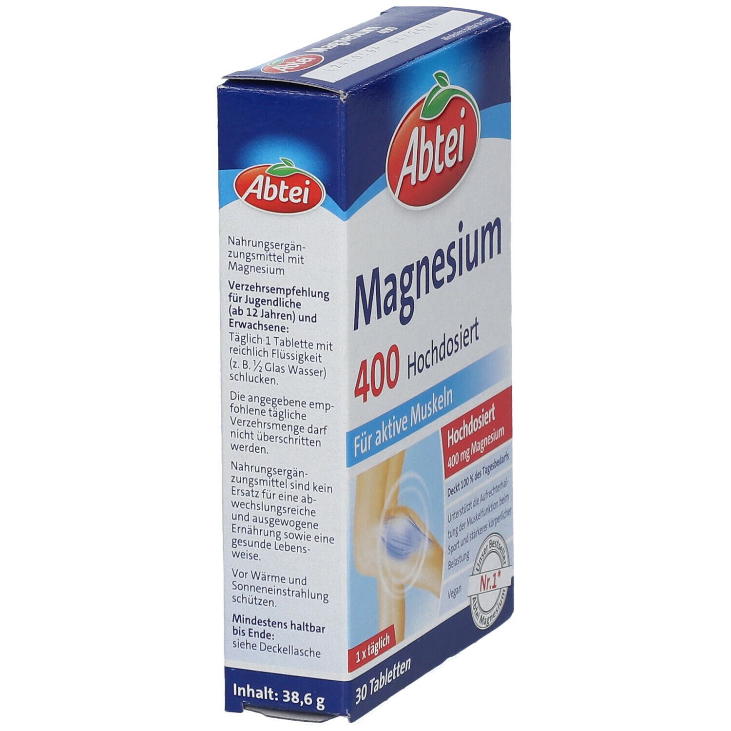 Abtei Magnesium 400 hochdosiert Tabletten 30 St