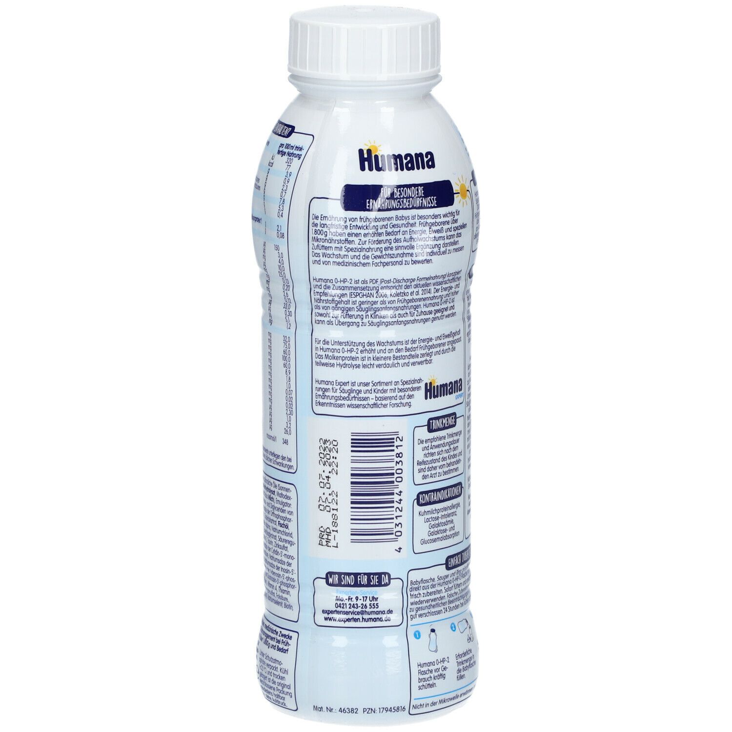 Humana Expert 0 HP-2 trinkfertig 1x490 ml - Shop Apotheke