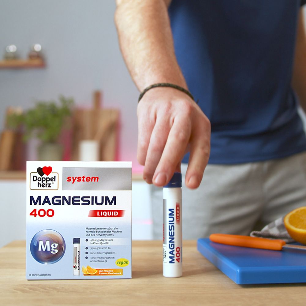 Doppelherz Magnesium 400 Liquid system Trinkamp. 30 St Trinkampullen