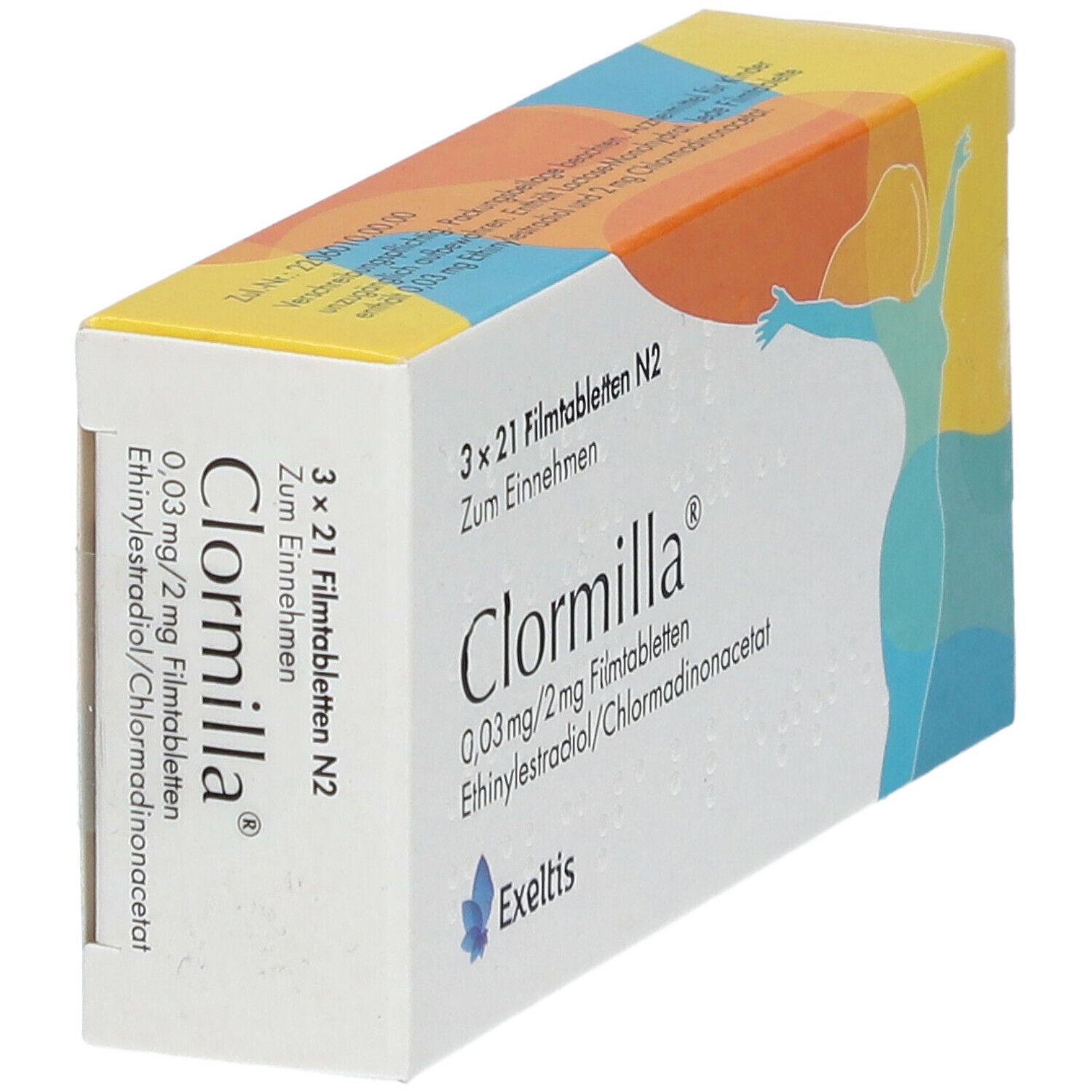CLORMILLA 0,03 mg/2 mg Filmtabletten