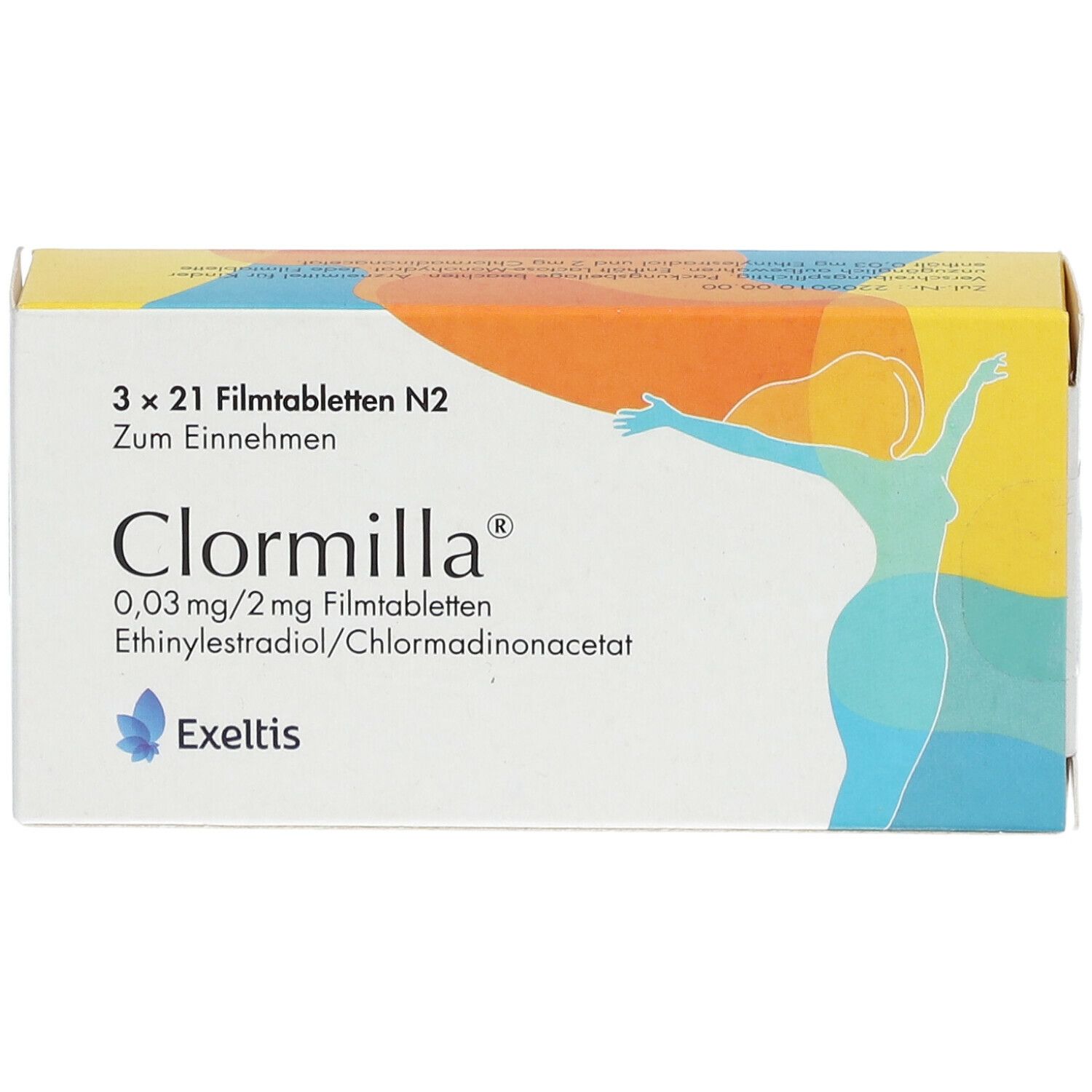 CLORMILLA 0,03 mg/2 mg Filmtabletten