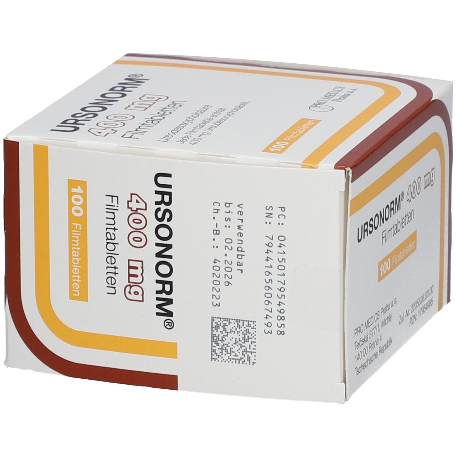 Ursonorm 400 mg Filmtabletten 100 St