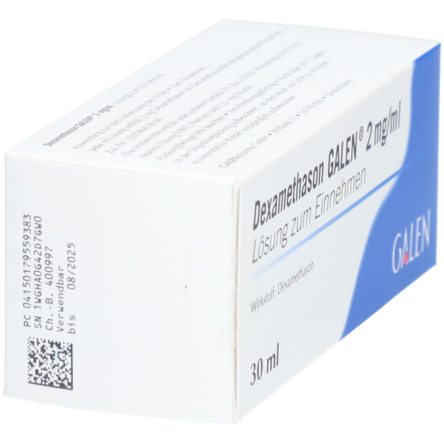 Dexamethason Galen 4 mg/ml Lösung zum Einnehmen 50 ml